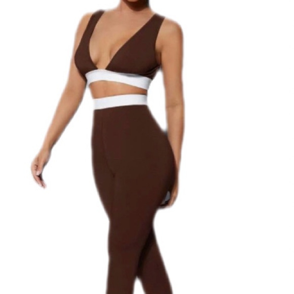 Brown Women's Two Piece set